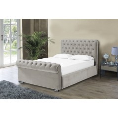 Otneros Velvet Beige 3ft Bed